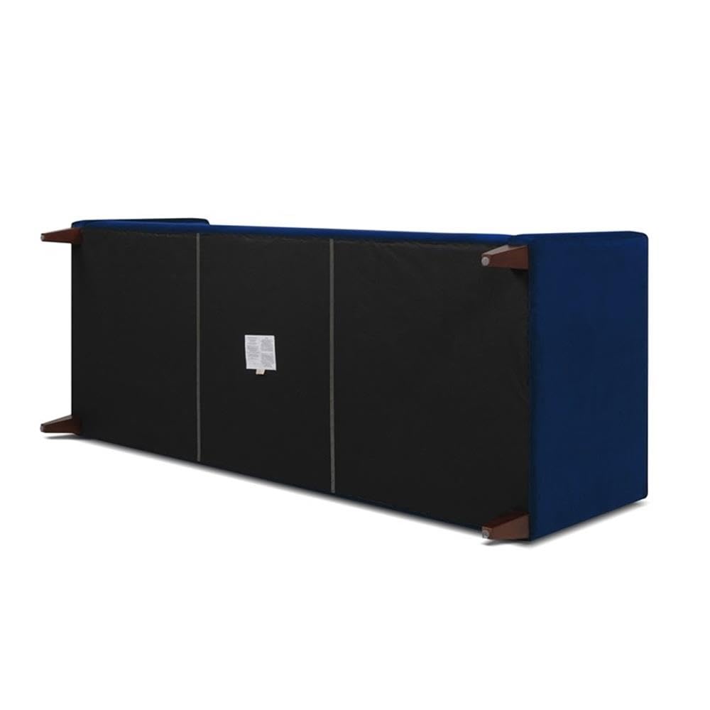 Navy Blue Velvet Tufted Sofa F453722