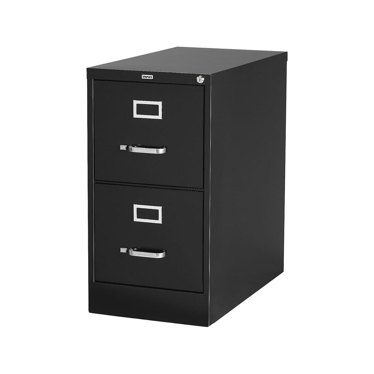 Black 2 Drawer Letter Size Lockable File Cabinet Y855298