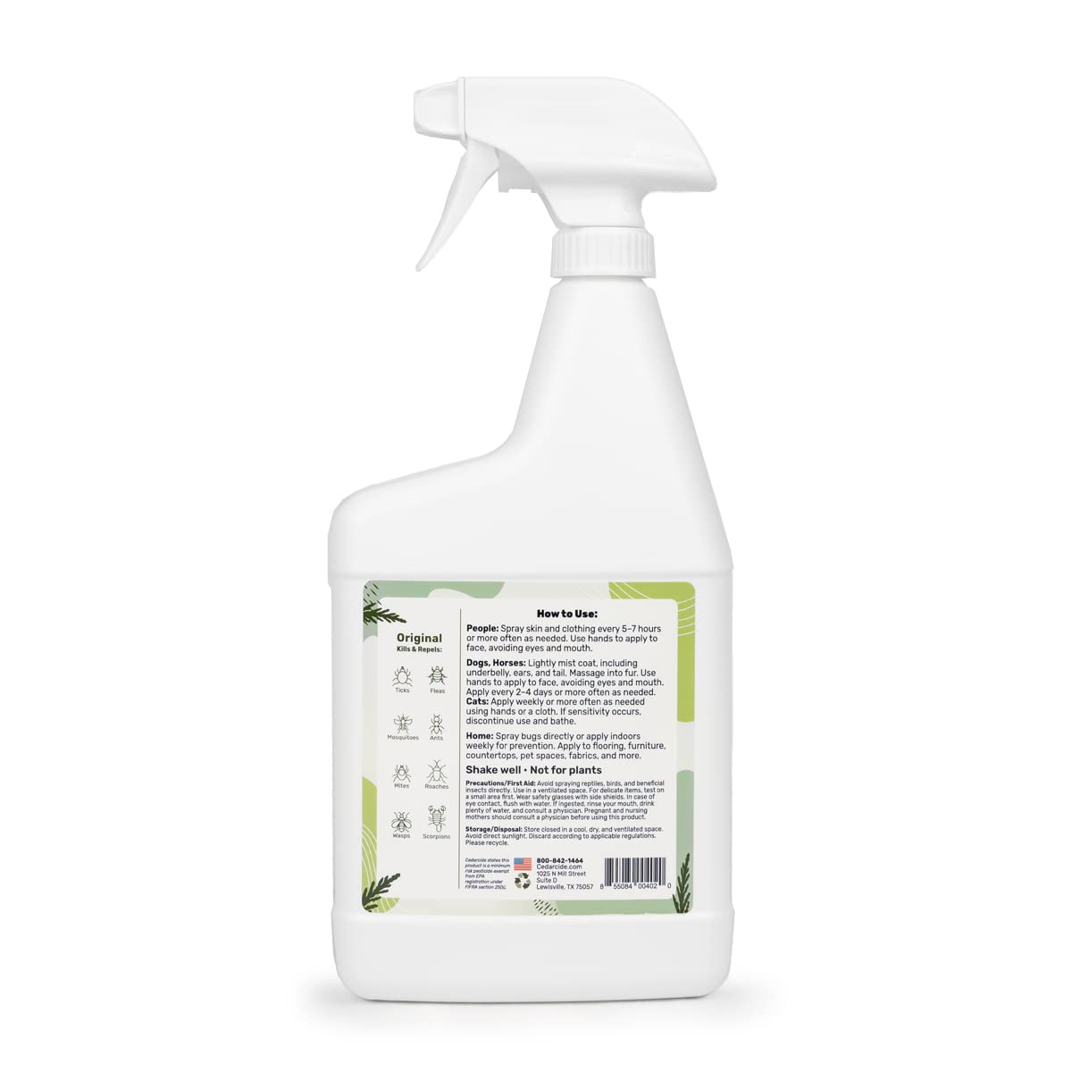 Cedar Oil Bug Spray 32oz K10394