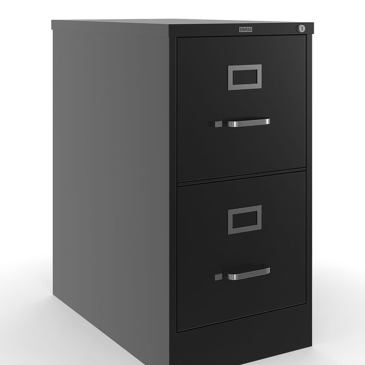 Black 2 Drawer Letter Size Lockable File Cabinet Y855298