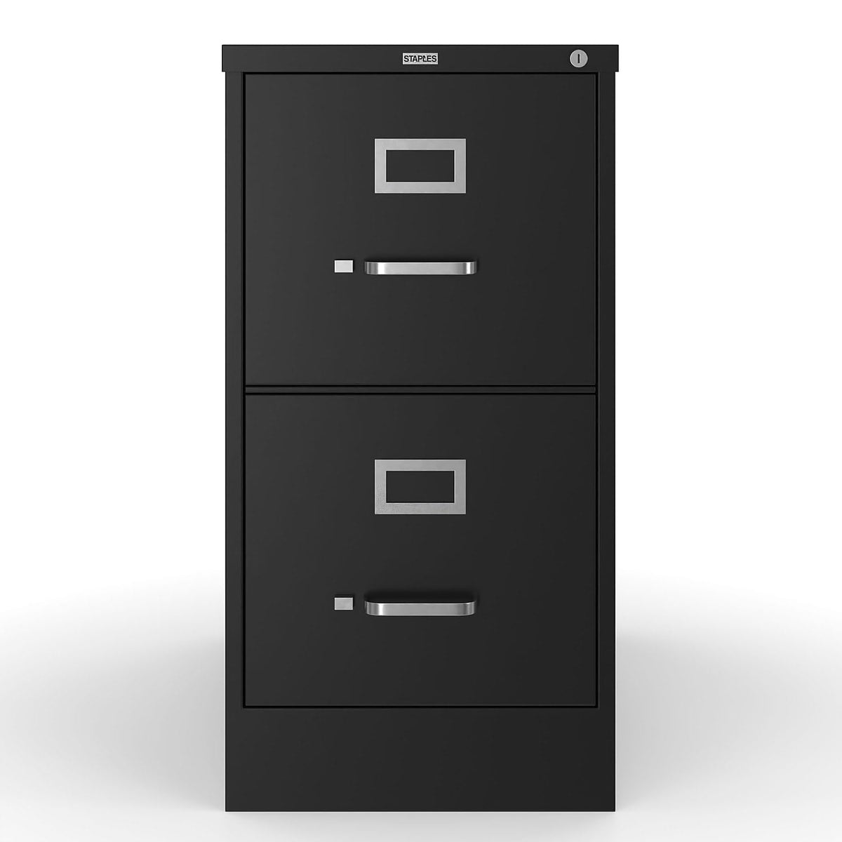Black 2 Drawer Letter Size Lockable File Cabinet Y855298