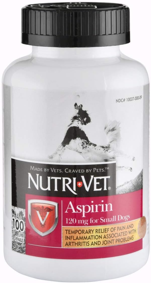 Aspirin 120mg Liver Chewables for Small Dogs 100 count 3 Pack H430862