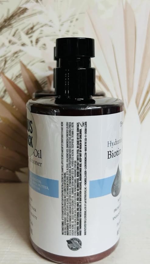 Biotin & Coconut Oil Shampoo and Conditioner Set 16 fl oz E9053
