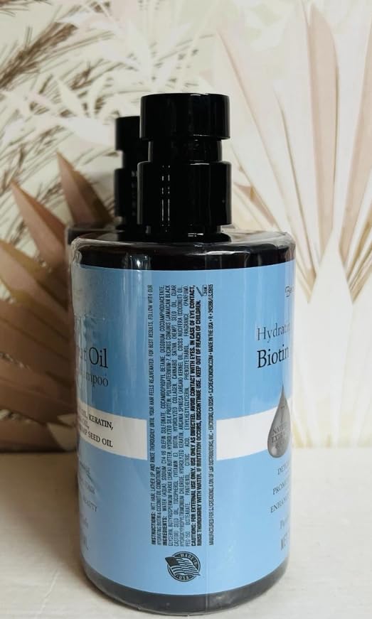 Biotin & Coconut Oil Shampoo and Conditioner Set 16 fl oz E9053