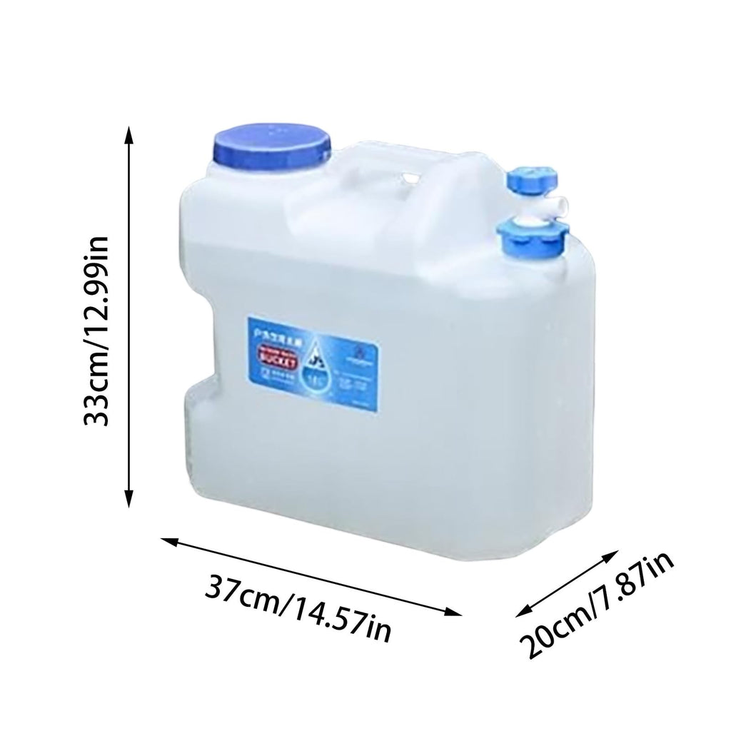 2 Gallons Clear Water Container with Spigot and Handle W775855