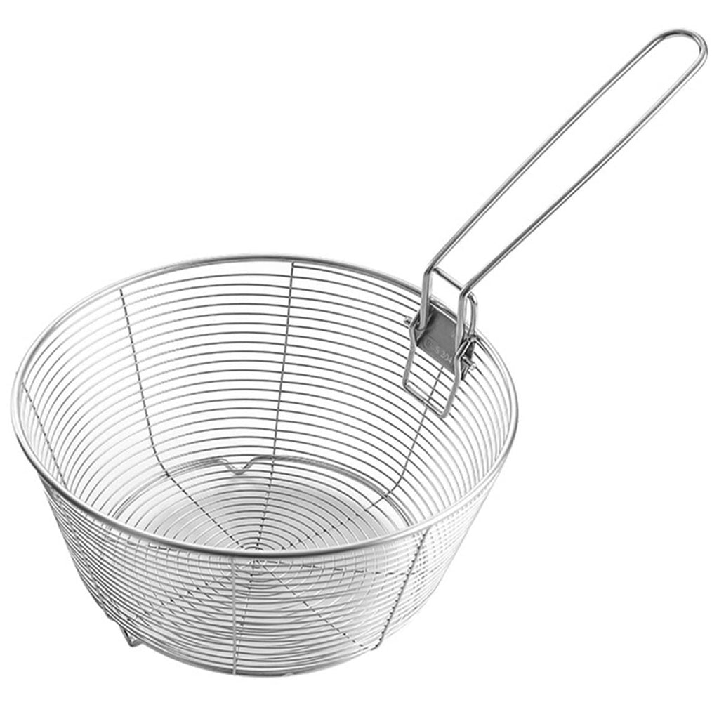 Stainless Steel Deep Fryer Basket with Detachable Handle 9 Inch H5215