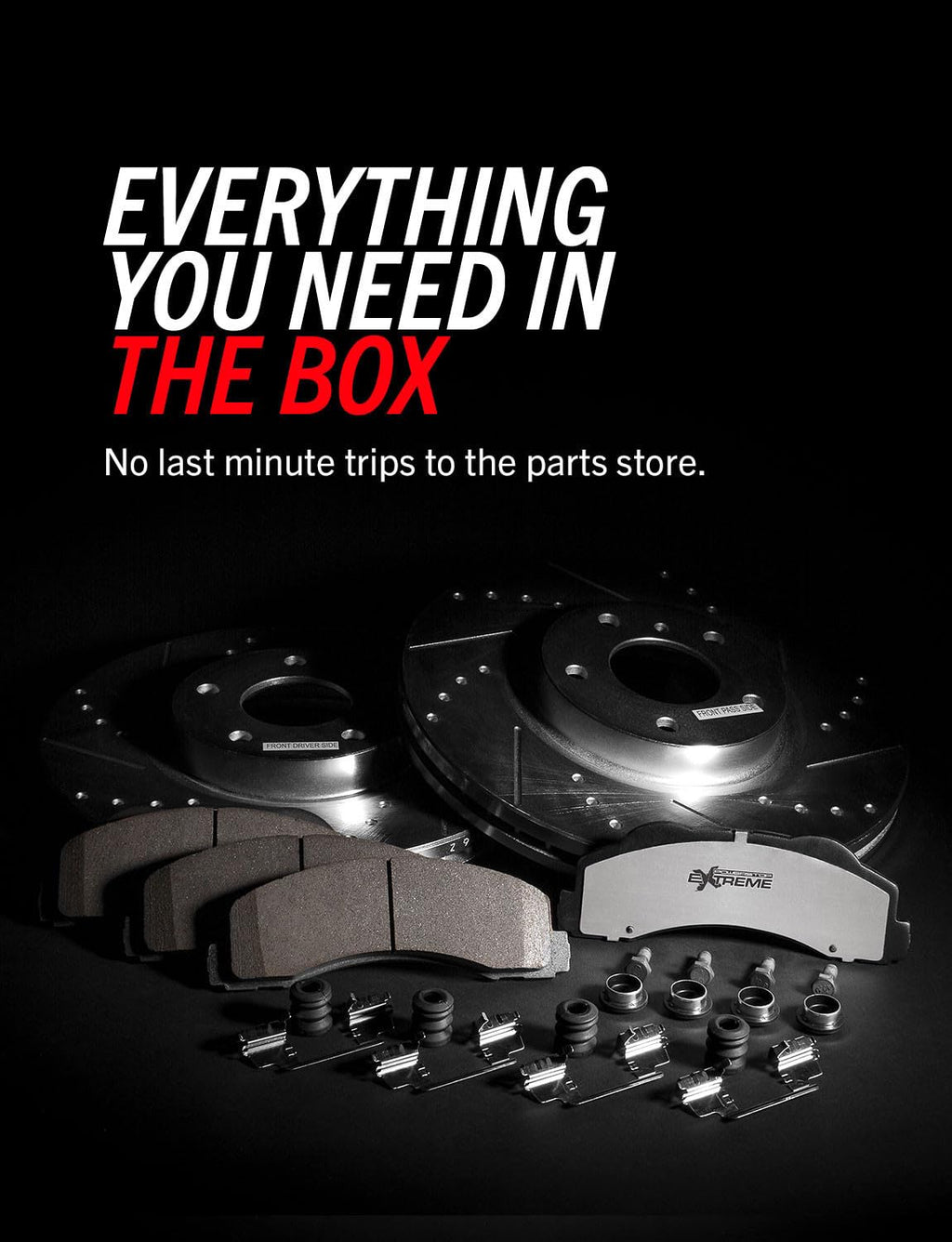 Front & Rear Brake Pad & Rotor Kit N417