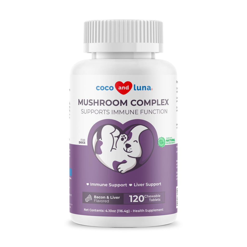Turkey Tail Mushroom Supplement for Dogs, 120 ct E228
