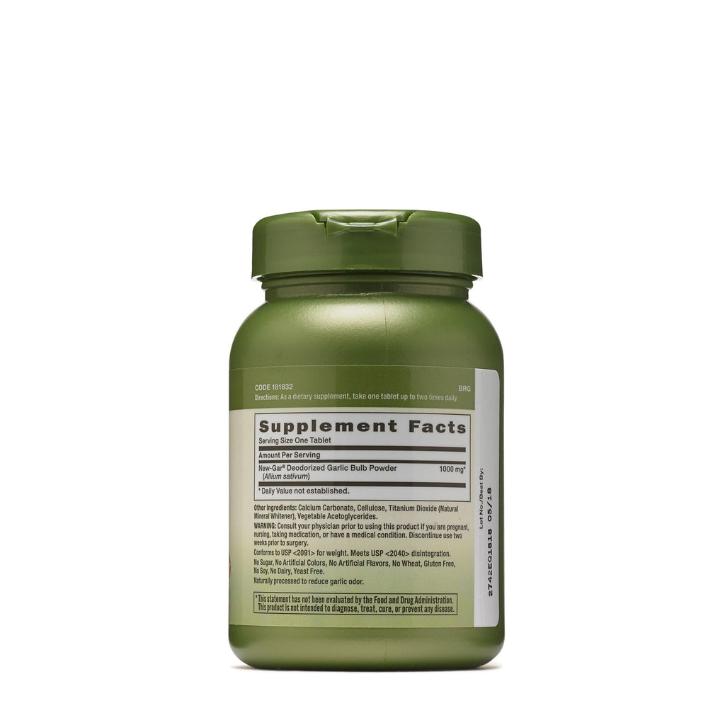 Odorless Garlic 1000mg 100 Tablets B619816
