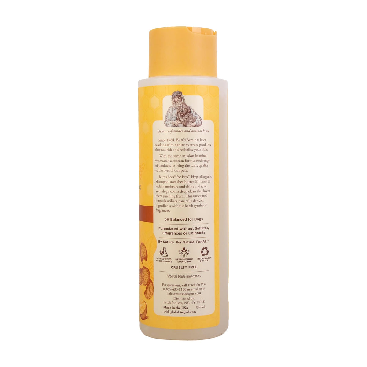 Hypoallergenic Dog Shampoo Shea Butter Honey 16 Fl Oz W7374