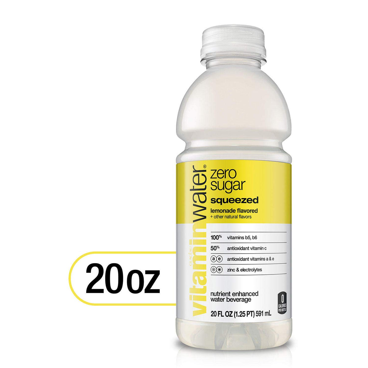 Vitaminwater Zero 20 Oz Bottle, 20 Count L47632