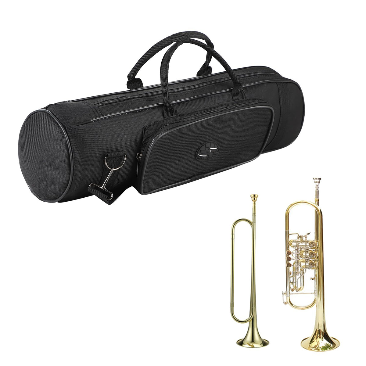 Waterproof Trumpet Carrying Bag with Adjustable Shoulder Strap M9348