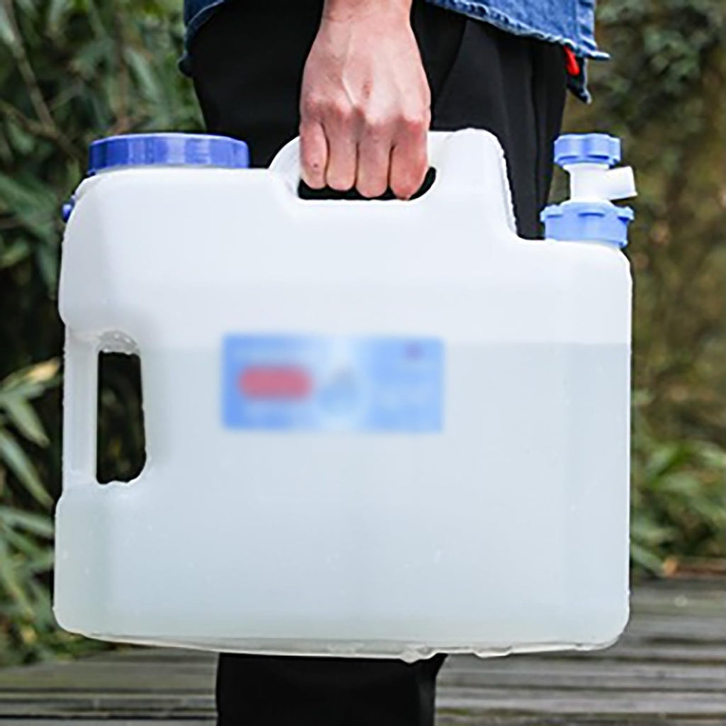 2 Gallons Clear Water Container with Spigot and Handle W775855