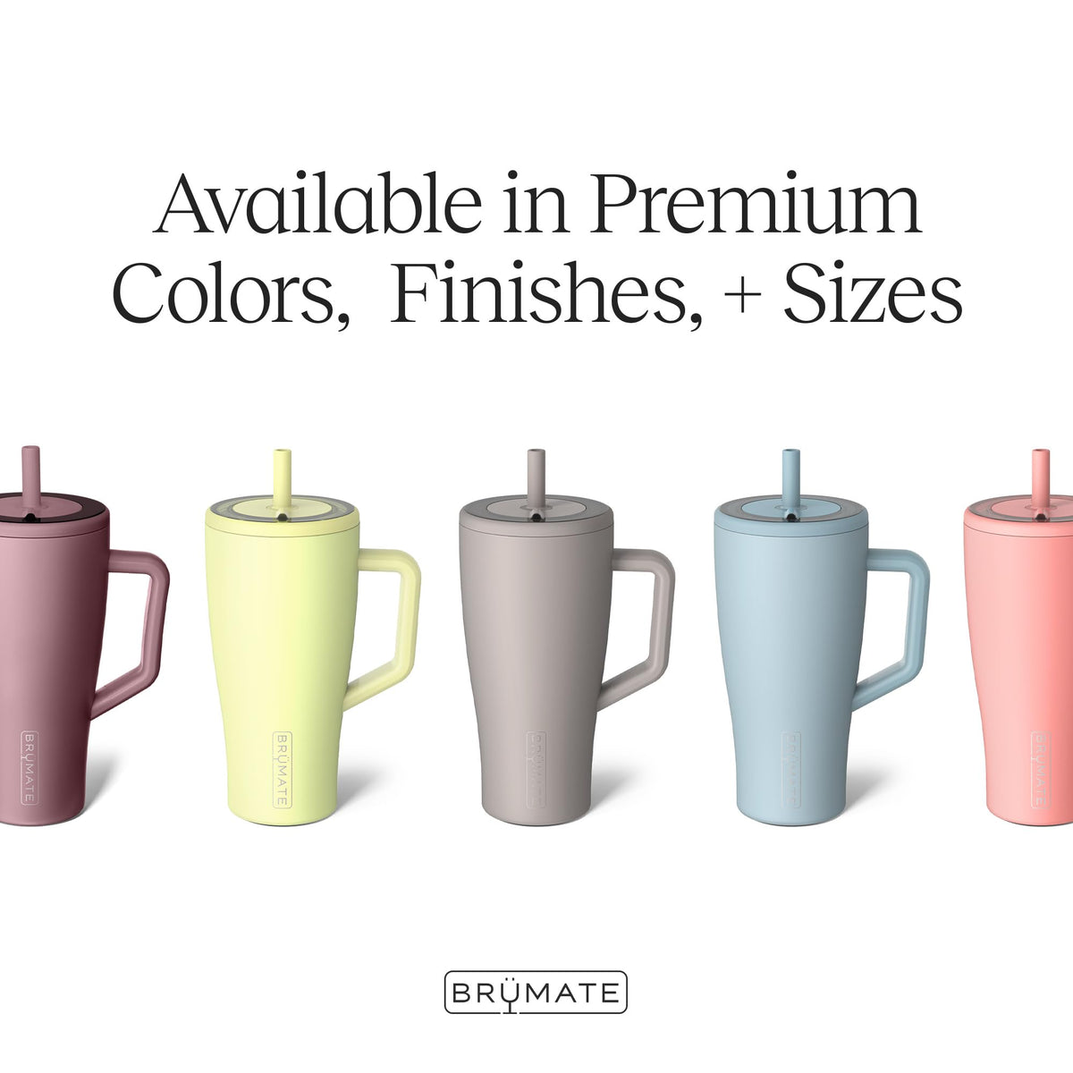 40 oz Stainless Steel Tumbler with Handle and Straw J43513