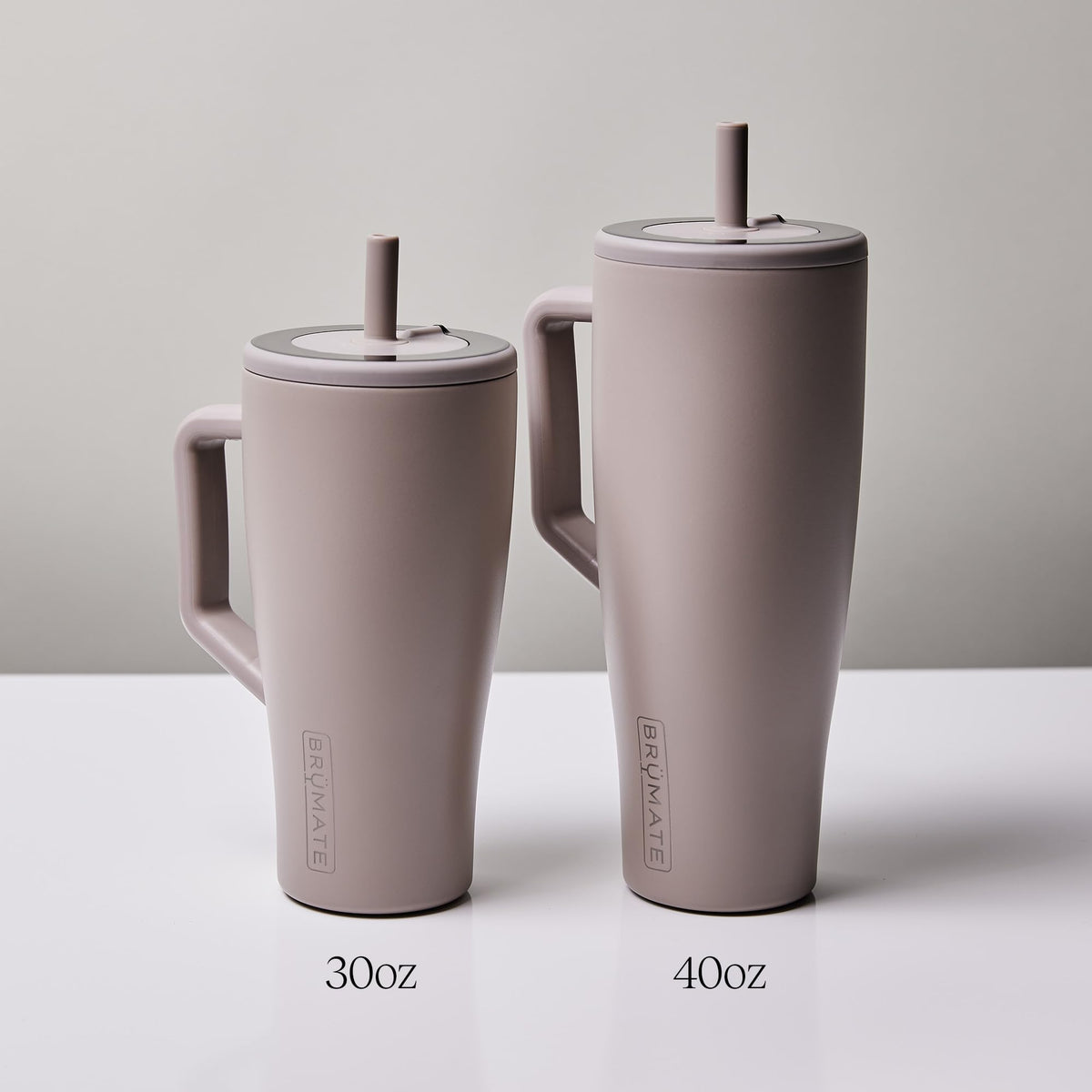 40 oz Stainless Steel Tumbler with Handle and Straw J43513