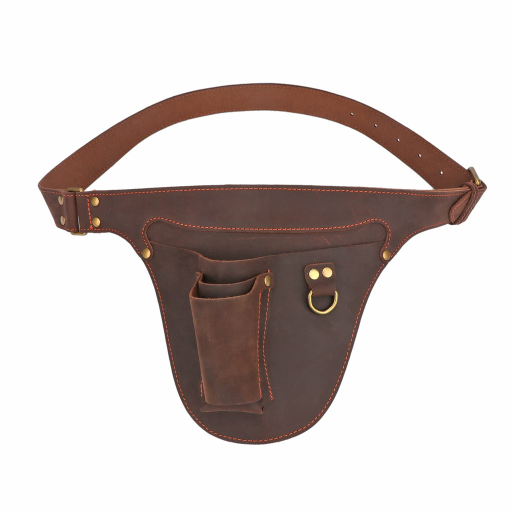 Leather 3 Pockets Adjustable Tool Belt Bag D923507