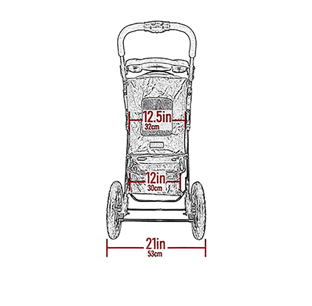 No-Zip Pet Stroller for Cats/Dogs R127