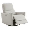 Power Recliner Swivel Glider Chair Cream S4201