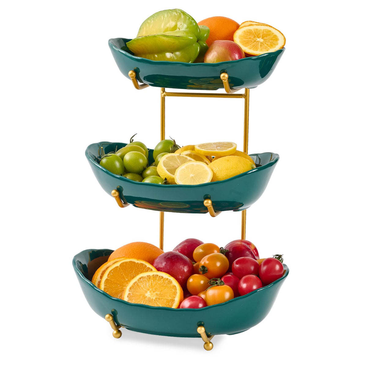 Ceramic 3 Tier Fruit Bowl E4506