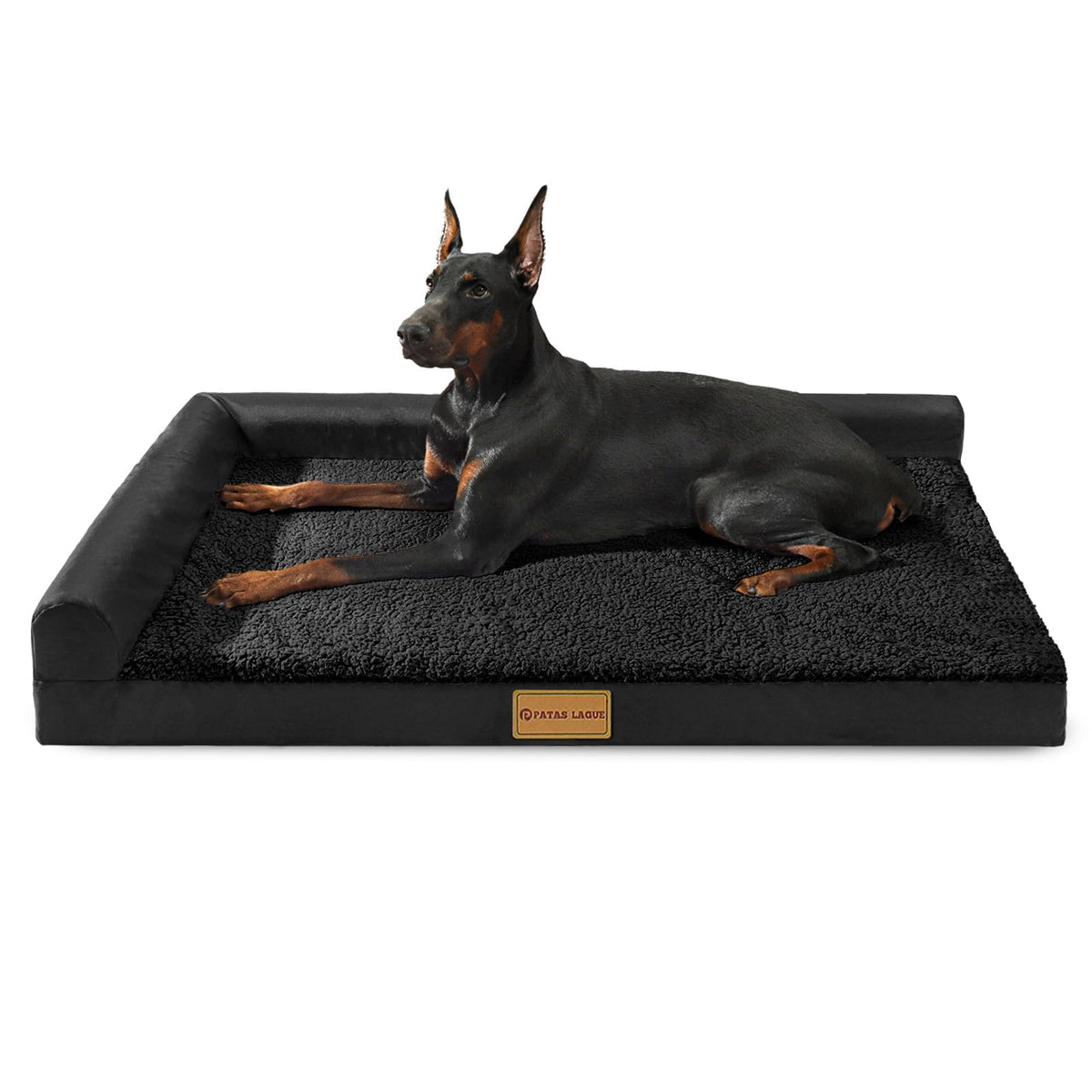 Large Washable Dog Bed 36''X24'' Black U239805