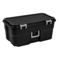 Black 22 Gal Lockable Storage Chest with Wheels J146