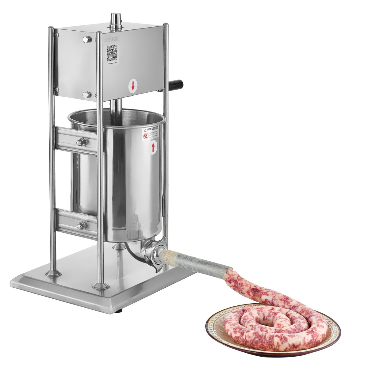 10 L Stainless Steel Vertical Manual Sausage Stuffer P68760