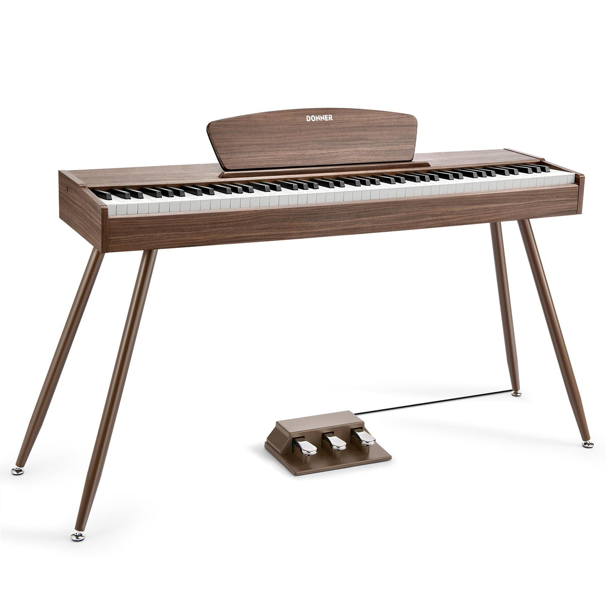 88 Keys Weighted Hammer Mechanism Digital Piano with Stand and Triple Pedal A41011