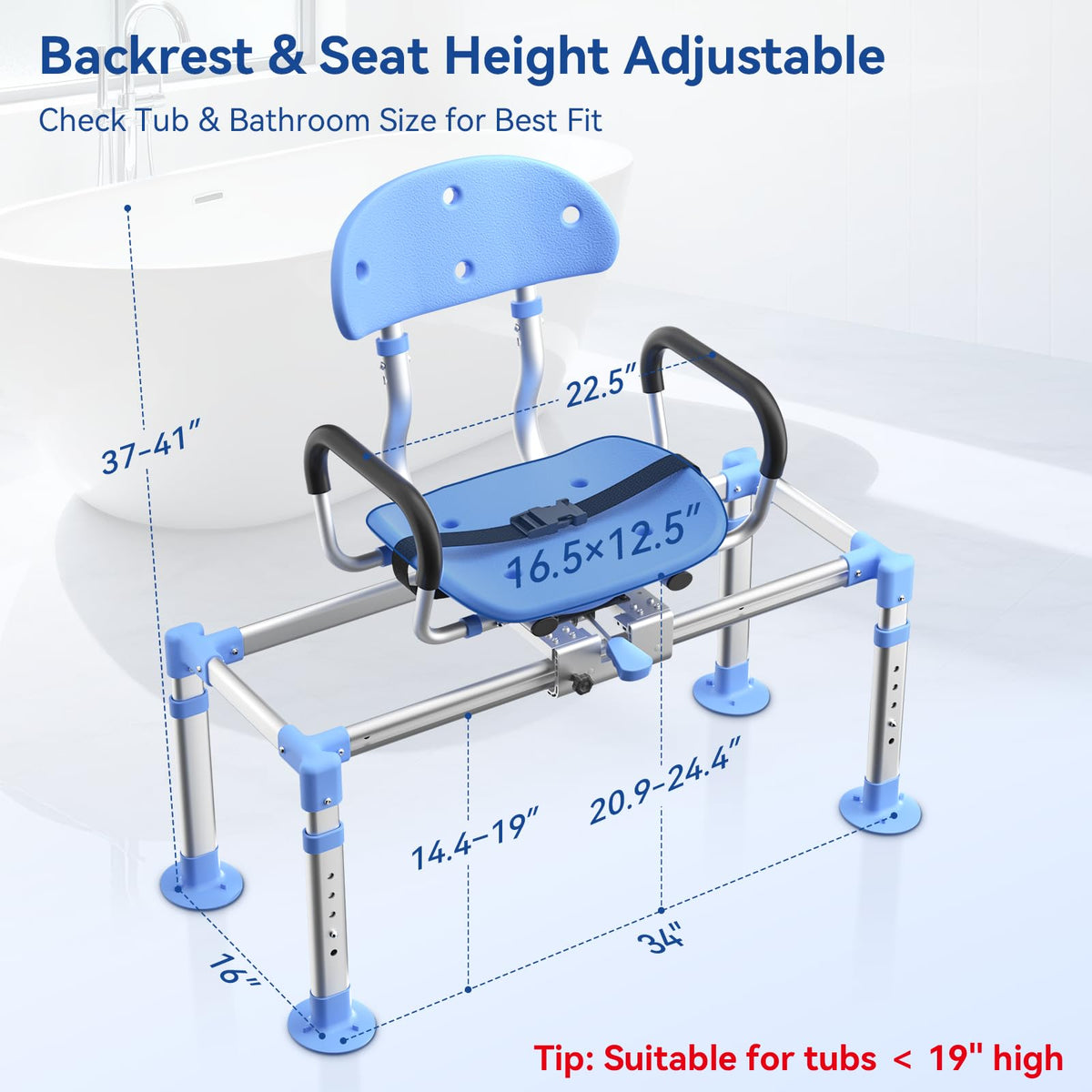 Sliding Shower Chair Tub Transfer Bench F646123