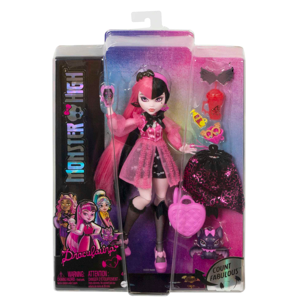 Monster High Doll with Pink & Black Hair P662