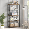 5 Tier Wood and Metal Bookshelf T36111