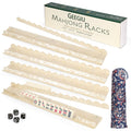 20 Inch Acrylic Mahjong Racks with Magnetic Pushers Set of 4 L912