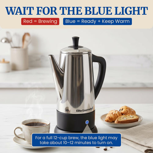 12-Cup Electric Coffee Percolator E744