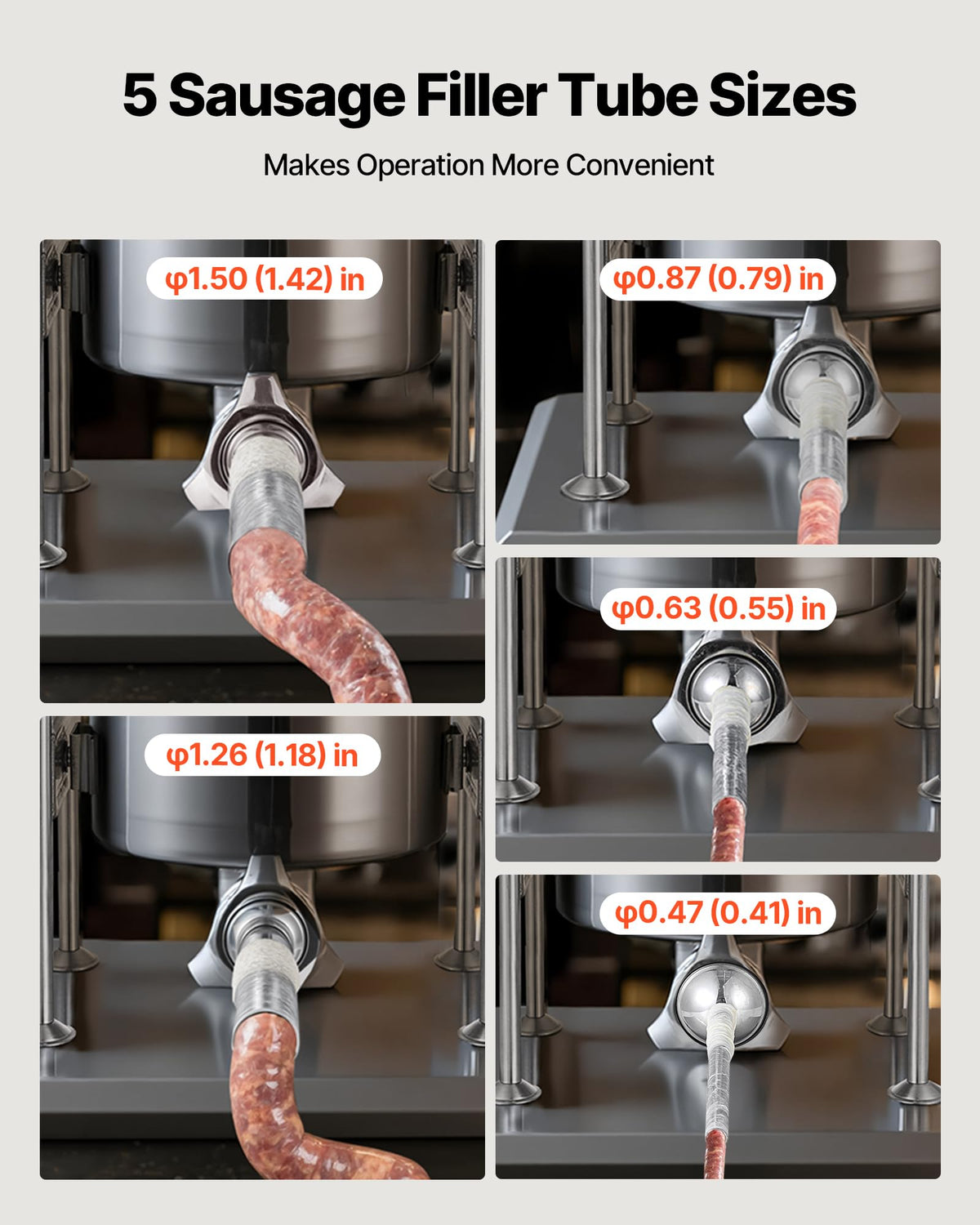 10 L Stainless Steel Vertical Manual Sausage Stuffer P68760
