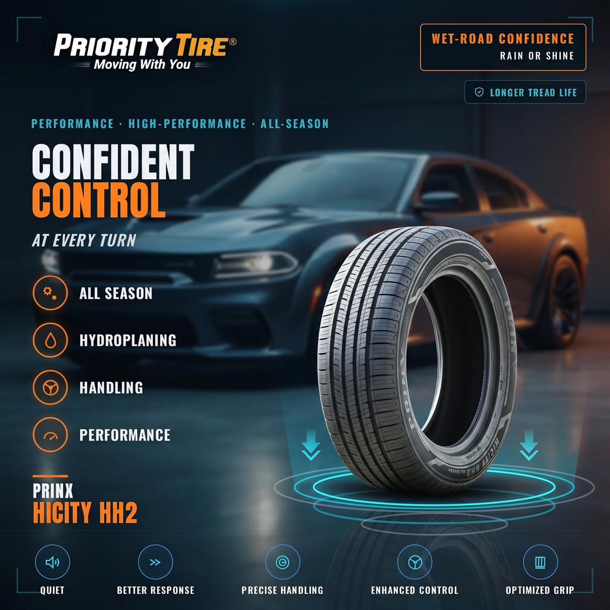 All Season 205/65R15 99H XL Passenger Tire L555058