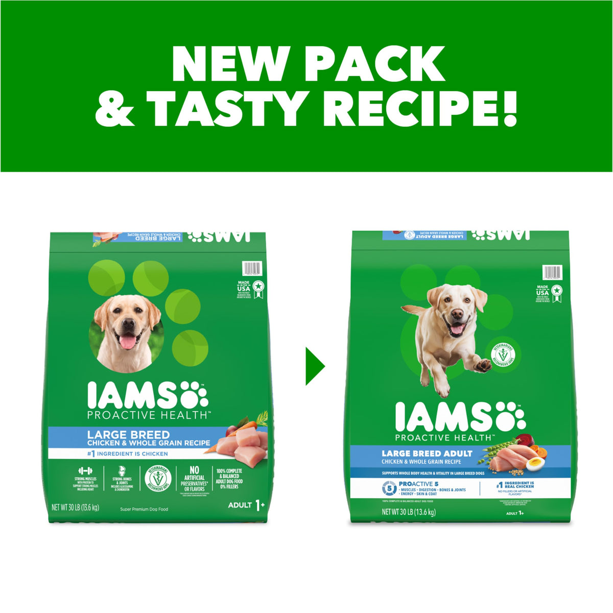Large Breed Chicken Dry Dog Food 30 lb L4788
