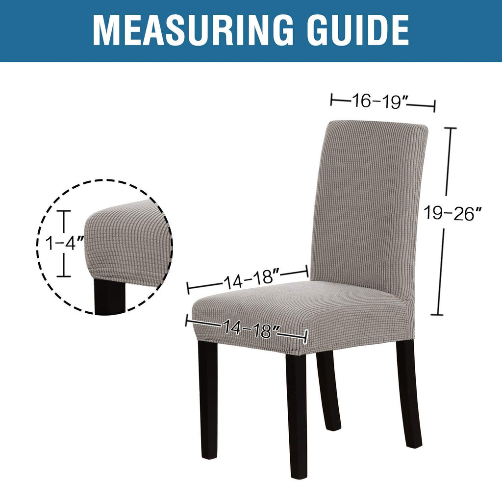 Set of 6 Black Pu Leather Dining Chair Cover L580505