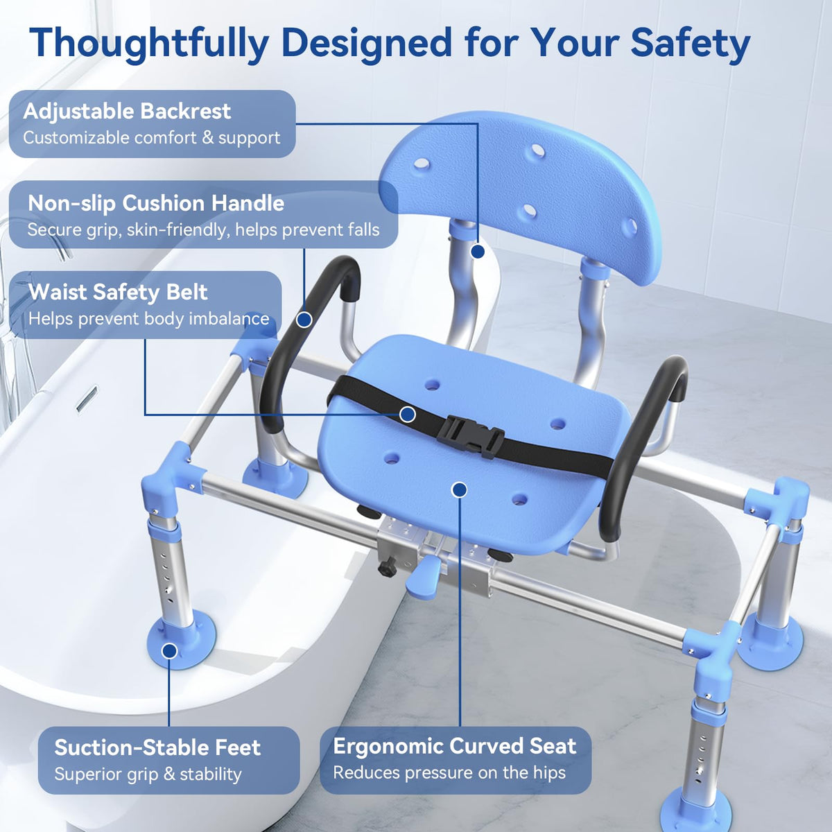 Sliding Shower Chair Tub Transfer Bench F646123