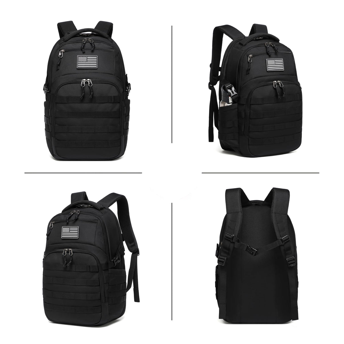 Black Small Tactical Backpack V481463