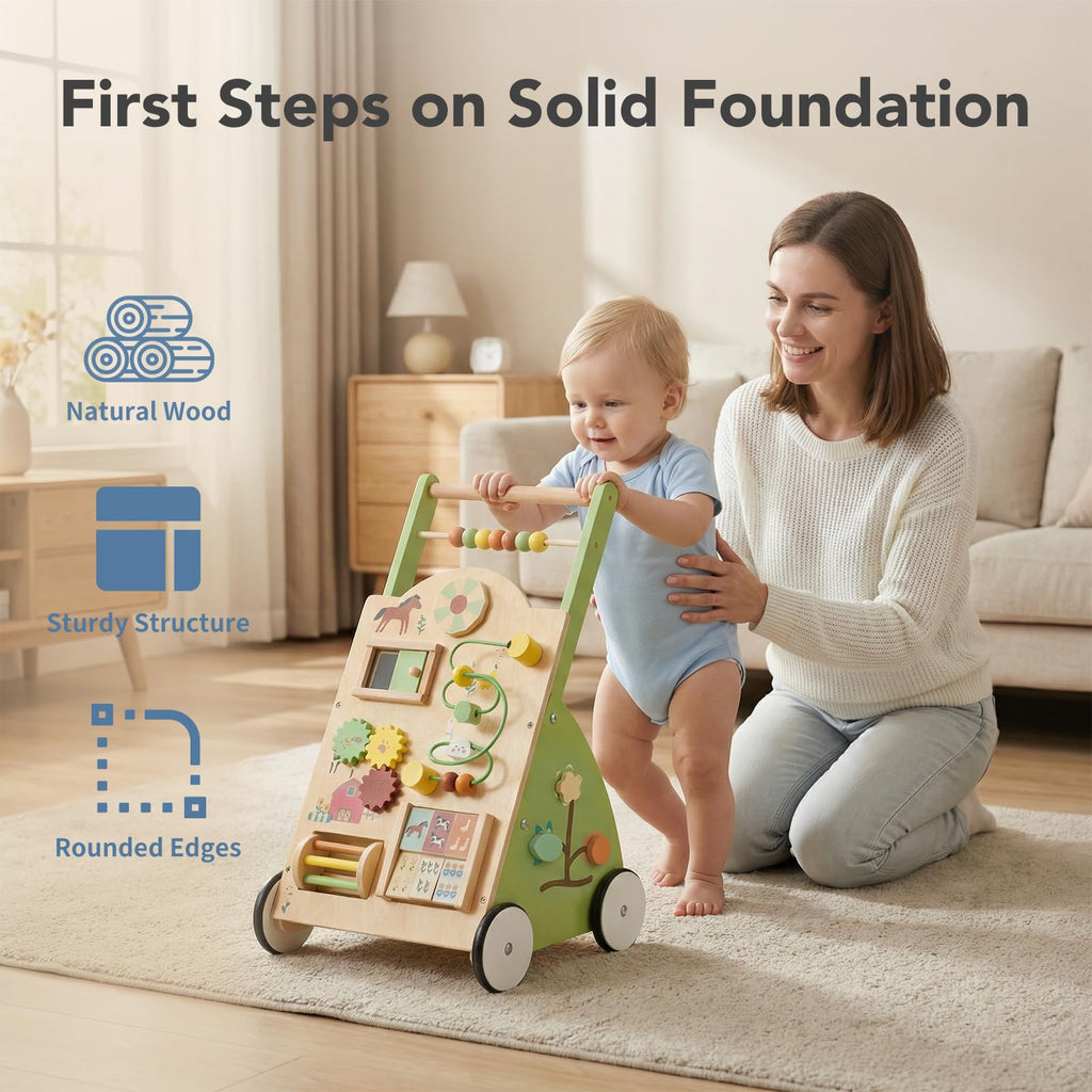 Wooden Baby Push Walker O1115