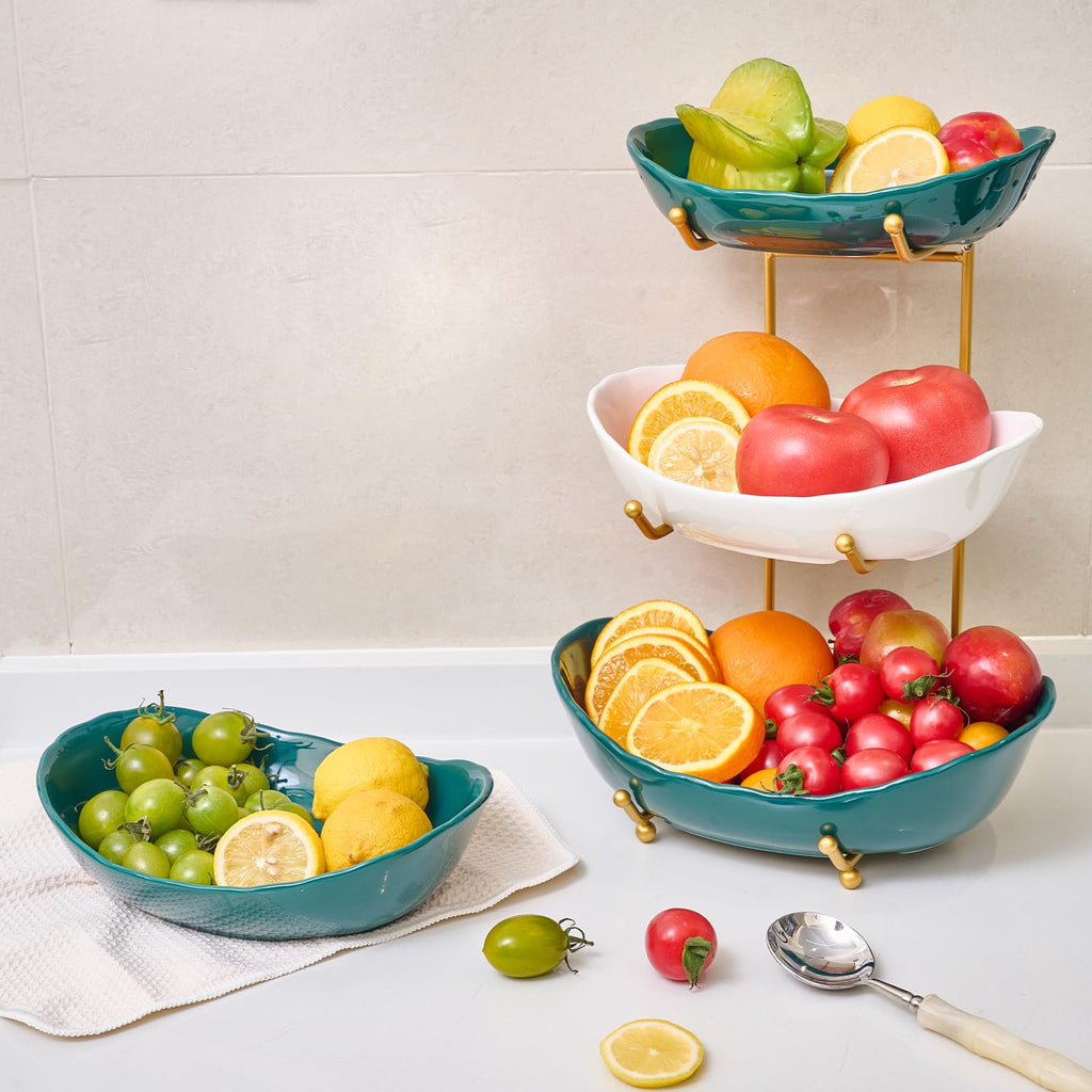Ceramic 3 Tier Fruit Bowl E4506