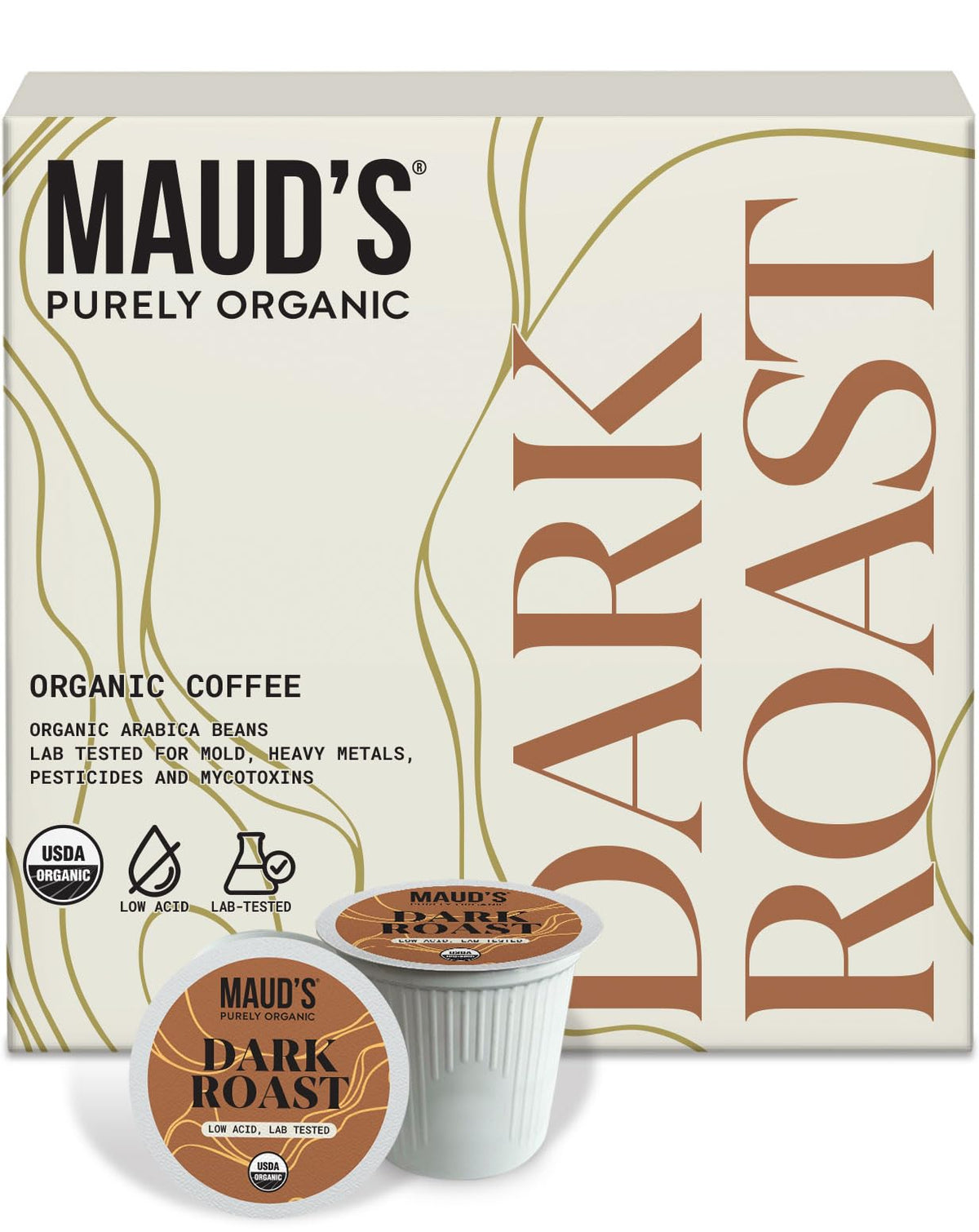 Organic Low Acid Dark Roast Coffee Pods 16ct R395