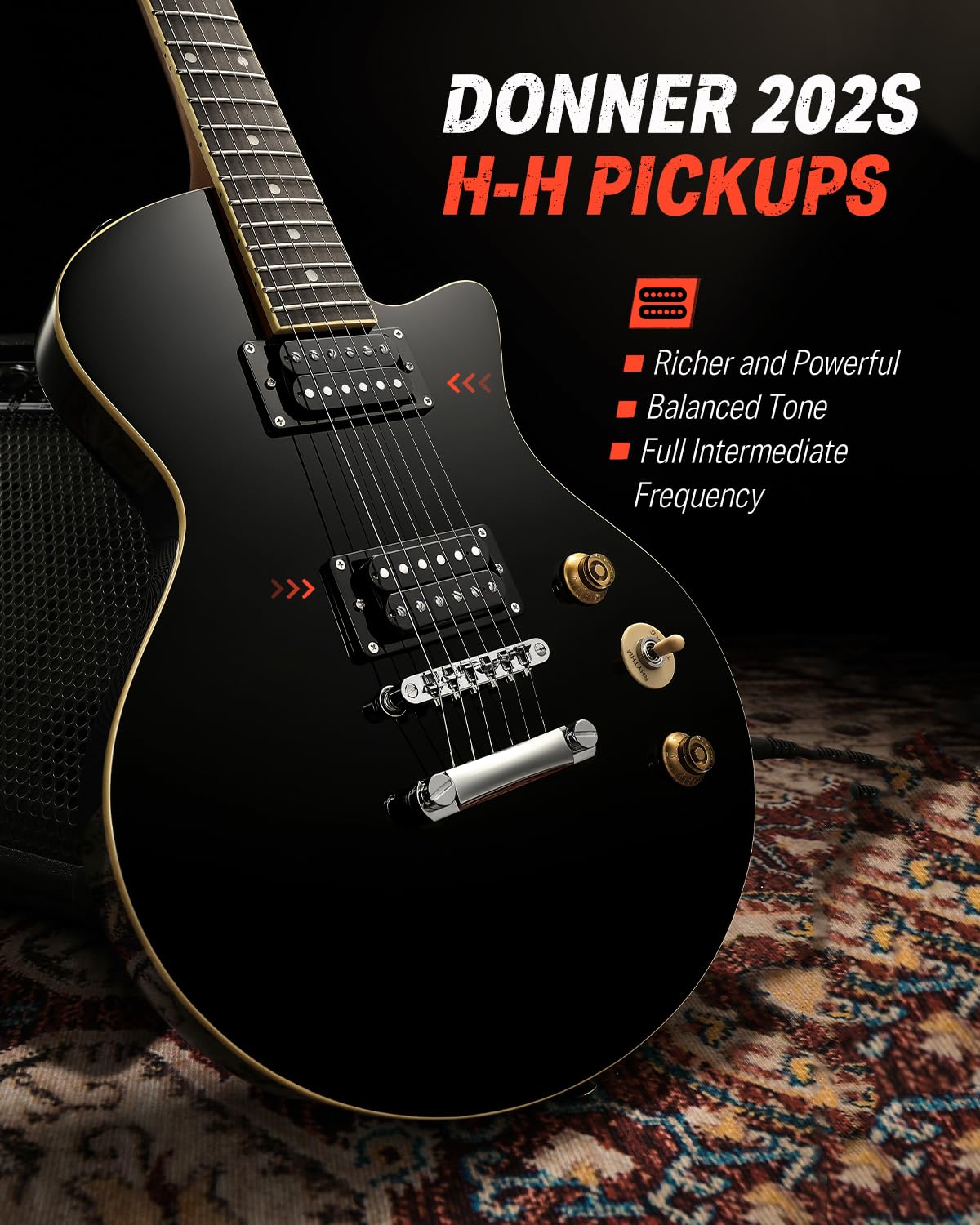 39" Electric Guitar with Dual Humbucker Pickups R592953