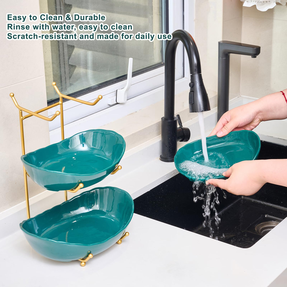 Ceramic 3 Tier Fruit Bowl E4506