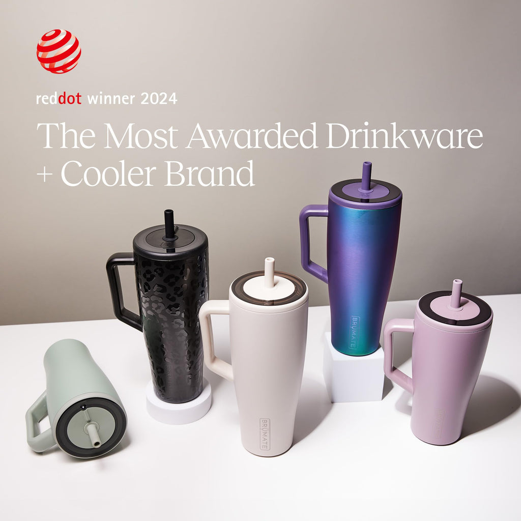40 oz Stainless Steel Tumbler with Handle and Straw J43513