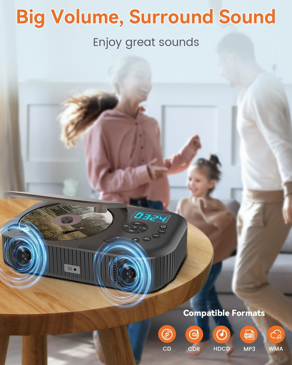 Portable Dual Stereo CD Player Black J60467