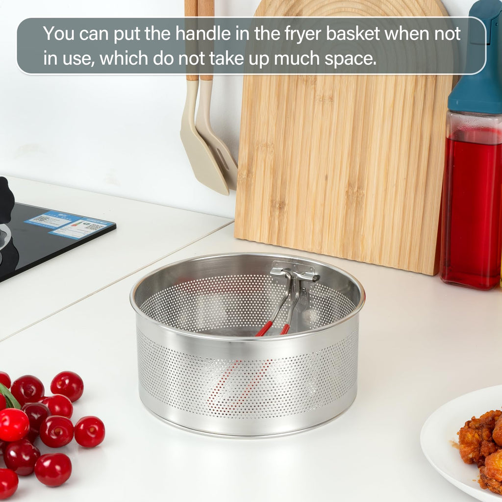7.8 inches 304 Stainless Steel Deep Fryer Basket G914
