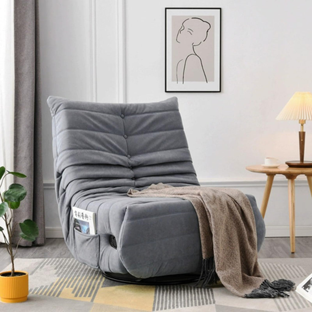 Gray Swivel Rocking Recliner Chair O30061