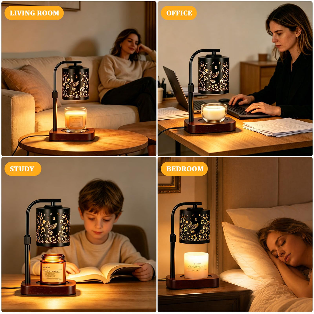 Candle Warmer Lamp with Timer & Dimmer P331317