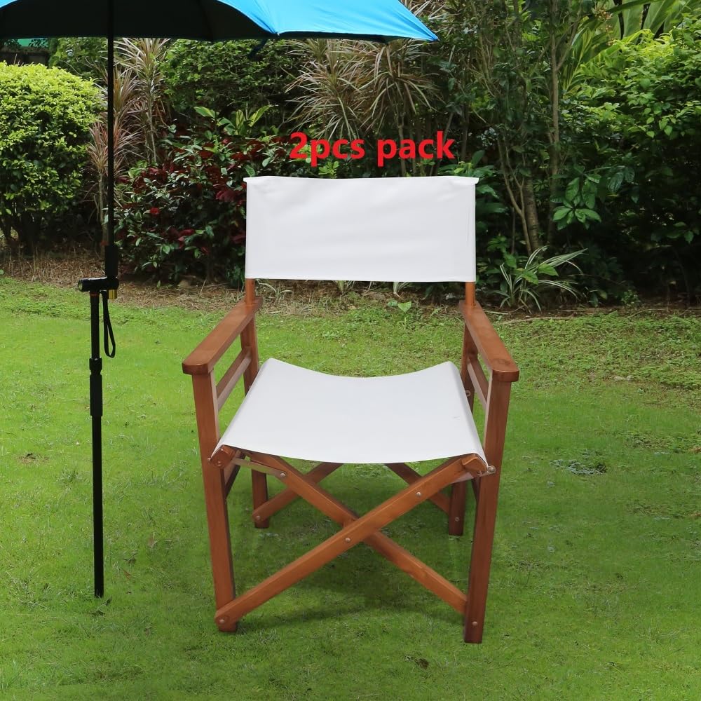 Black Canvas Director's Chair 2pcs Set A448