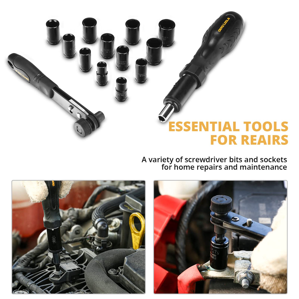 150 Piece General Household Hand Tool Kit with Plastic Toolbox Storage Case I288564